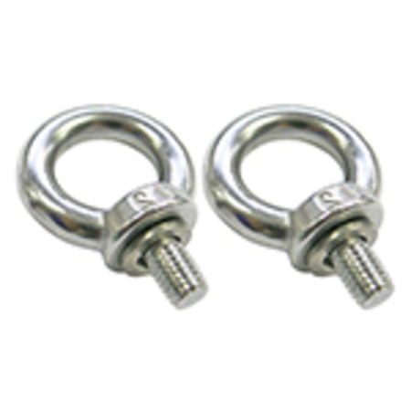 PAIR OF EYEBOLT FOR INSTALLATION AND SUSPENSION OF WATERTIGHT STAINLESS STEEL LIGHTING FIXTURES