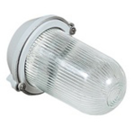 RINO WATERTIGHT CYL LIGHTING FIXTURE IN ALUMINIUM 100W 250V IP65 E27 PRESETUPA INLET TYPE 1/2