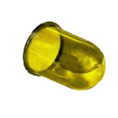 NAVE DIFFUSER IN SMOOTH YELLOW COLOURED GLASS TYPE UNAV 1268 FOR WATERTIGHT CYLINDRICAL LUMINAIRES