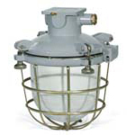 NAVE LARGE WATERTIGHT LIGHTING FIXTURE TYPE UNAV 2139 IN BRASS WITH STEEL CAGE 250V 3X100W PRESETUPA M24X1,5 IP66