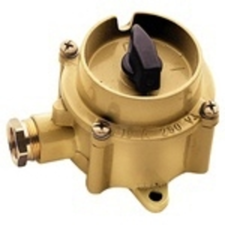 NAVE WATERTIGHT ROTARY CONTROL SWITCH TYPE UNAV 2162 10A 1P 250V IN SOLID BRASS ENCLOSURE IP66