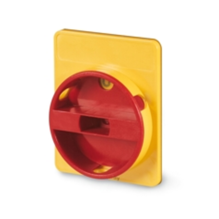 FRONT OPERATORn70x87mm Y1 D1 EMERGENCY YELLOW/RED