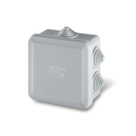 Doza de legaturi\n80x80x40mm ip55 gw 650°c halogen free grey engineering plastic