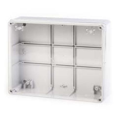 Doza de legaturi\n240x190x90mm ip56 gw 650°c halogen free grey engineering plastic