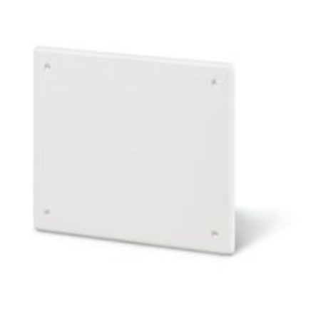 COVER (WITHOUT SCREWS)n92x92mm WHITE THERMOPLASTIC
