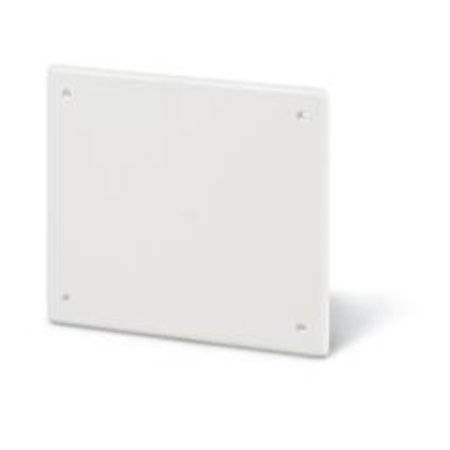 COVER (WITHOUT SCREWS)n153x98mm WHITE THERMOPLASTIC