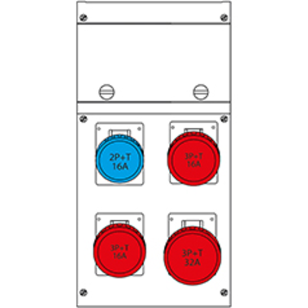 Cutie montajn4 NR IP66 212x415x105mm