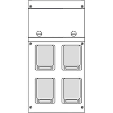 Cutie montajn4 NR IP66 212x415x105mm