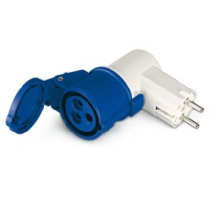 One-way adaptor\nip20 16a 2p+e 250v fr/de