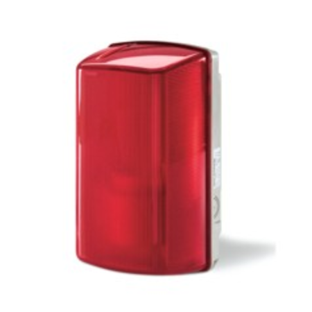 BULKHEAD LIGHTnRECTANGULAR IP55 60W E27 RED