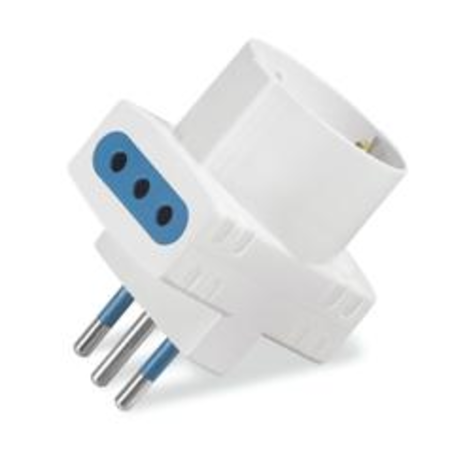 3-WAY ADAPTORn2P+E-10A-(S11) WHITE 1x2P+E-16A-(P30) 2x2P+E-10A-(P11)