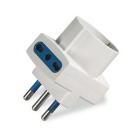 3-WAY ADAPTORn2P+E-16A-(S17) WHITE 1x2P+E-16A-(P30) 2x2P+E-16A-(P17/11)