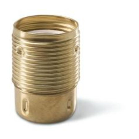 Scame Dulie\ne27 t210°c threaded metal entry and earth gold