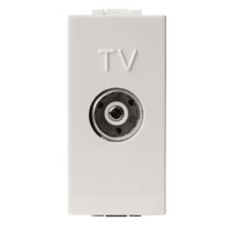 TV OUTLET\nFEMALE WHITE TERMINATED 75 OHM
