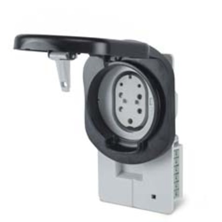 FLUSH-MOUNT. Priza WITH LOCKnIP54 32A 3P+N+E 380-480V GREY Type 3C 3P+N+E 32A 400V~ 22kW