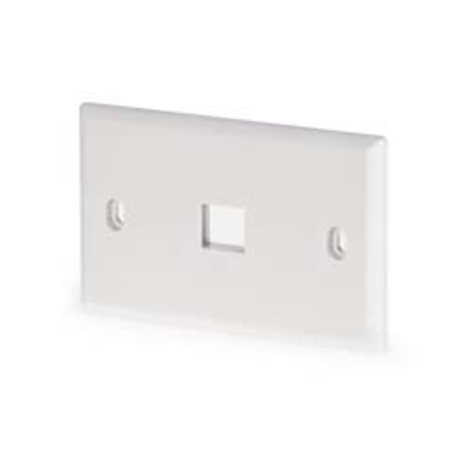 Placa ornament \n1 INLET THERMOPLASTIC WHITE