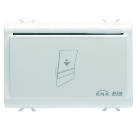 Transponder card holder unit - knx - 12/24v ac/dc - 3 module - white - cproiector horus