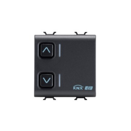 Actuator for roller shutter - 1 channel - 6a - knx - 2 module - black - cproiector horus