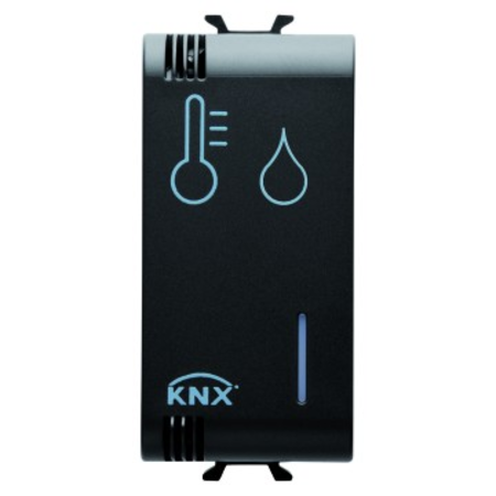 Knx humidity/temperature sensors - 1 modul - black - cproiector horus