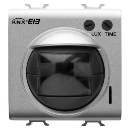 Sensitive ir movement detector with twilight sensor - knx - 2 module - titanium - cproiector horus