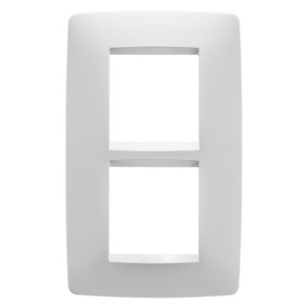 Placa ornament cproiector horus one - in technopolymer - 2+2 modul vertical centre distance 57mm - white - cproiector horus