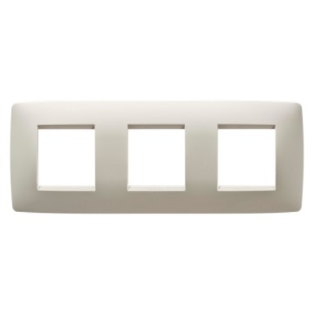 Placa ornament cproiector horus one - in technopolymer - 2+2+2 modul horizontal - ivory - cproiector horus