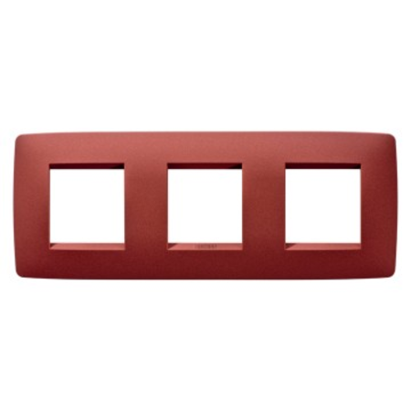 Placa ornament cproiector horus one - in painted technopolymer - 2+2+2 modul horizontal - ruby - cproiector horus