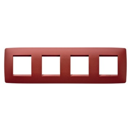 Placa ornament cproiector horus one - in painted technopolymer - 2+2+2+2 modul horizontal - ruby - cproiector horus