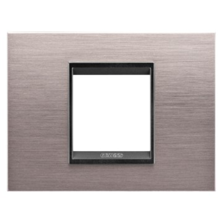 Placa ornament CProiector HORUS LUX metal- 2 module - BRUSHED ALUMINIUM LAVY - CProiector HORUS