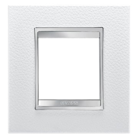 Placa ornament cproiector horus lux international - in technopolymer leather finishing - 2 modul - white - cproiector horus