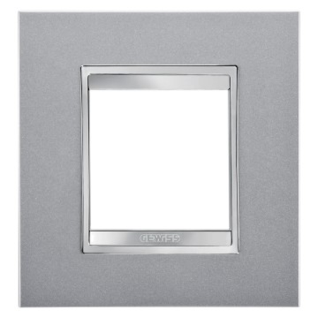 Placa ornament cproiector horus lux international - in painted technopolymer - 2 modul - titanium - cproiector horus