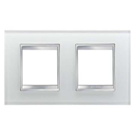 Placa ornament cproiector horus lux international - in glass - 2+2 modul horizontal - ice - cproiector horus