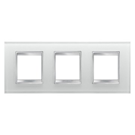 Placa ornament cproiector horus lux international - in glass - 2+2+2 modul horizontal - ice - cproiector horus