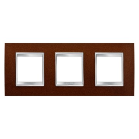 Placa ornament CProiector HORUS LUX international - IN METAL - 2+2+2 modul HORIZONTAL - OXIDISED FINISH - CProiector HORUS