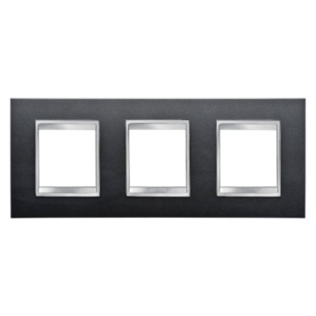 Placa ornament CProiector HORUS LUX international - IN PAINTED TECHNOPOLYMER - 2+2+2 modul HORIZONTAL - SLATE - CProiector HORUS