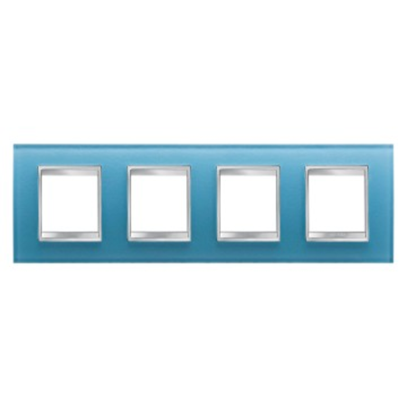 Placa ornament cproiector horus lux international - in glass - 2+2+2+2 modul horizontal - aquamarine - cproiector horus