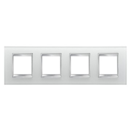 Placa ornament cproiector horus lux international - in glass - 2+2+2+2 modul horizontal - ice - cproiector horus