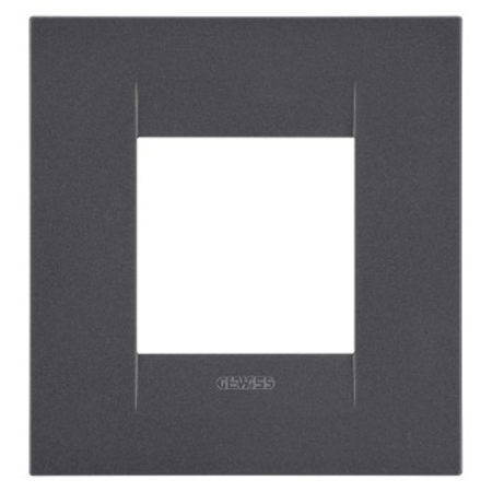 Placa ornament CProiector HORUS GEO International - IN PAINTED TECHNOPOLYMER - 2 module - SATIN BLACK - CProiector HORUS