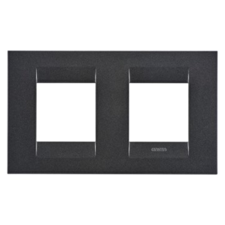 Placa ornament CProiector HORUS GEO International - IN PAINTED TECHNOPOLYMER - 2+2 modul HORIZONTAL - SLATE - CProiector HORUS