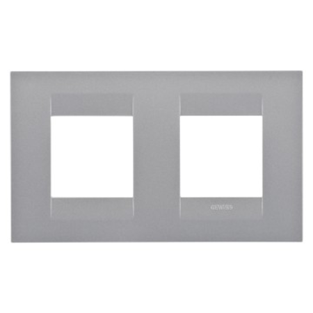 Placa ornament CProiector HORUS GEO International - IN PAINTED TECHNOPOLYMER - 2+2 modul HORIZONTAL - TITANIUM - CProiector HORUS