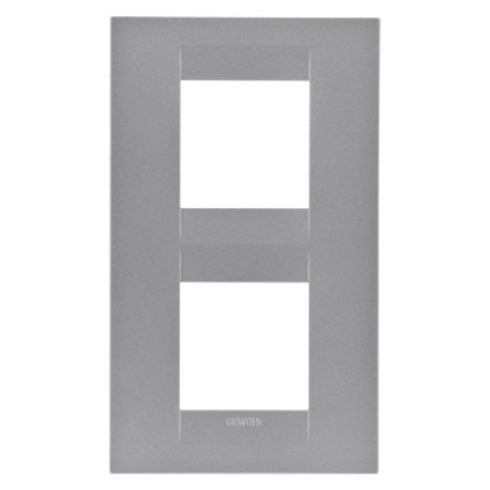 Placa ornament CProiector HORUS GEO International - IN PAINTED TECHNOPOLYMER - 2+2 modul VERTICAL - TITANIUM- CProiector HORUS