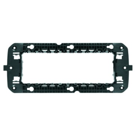 FRENCH STANDARD SUPPORT - 6 modul WITH SREWS - HORIZONTAL CENTRE DISTANCE 2X57mm - CProiector HORUS