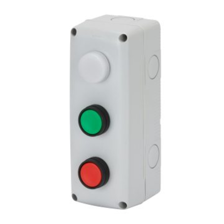 Enclosures complete with operator - 3 moduls - 1no 1nc - start / stop / indicator - ip66