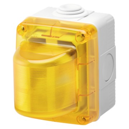 Indicator lamps - 15w - 230v - yellow diffusor - ip55 - grey ral 7035