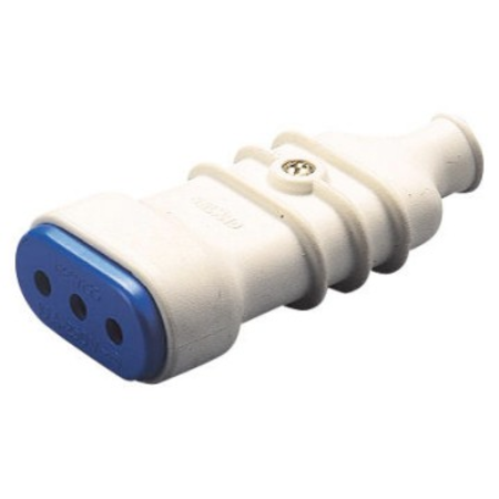 PORTABLE SOCKET-OUTLET - ITALIAN STANDARD - 2P+E 10A 250V ac - TYPE P11 - WHITE