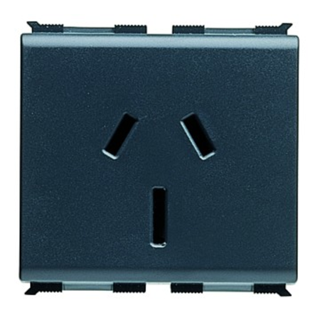 SOCKET-OUTLET STANDARD AUSTRALIANO 250V ac - 2P+E 10A - 2 module - PLAYBUS