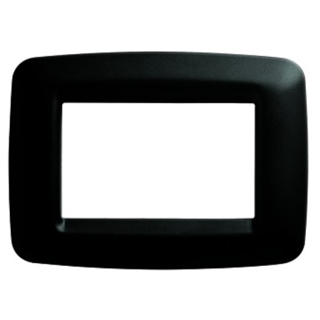 Placa ornament PLAYBUS YOUNG - IN TECHNOPOLYMER - SATIN FINISHING - 2 modul - TONER BLACK - PLAYBUS