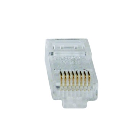 PLUGS RJ45 - CAEGORIA 5e UTP - FOR ROUND CABLE