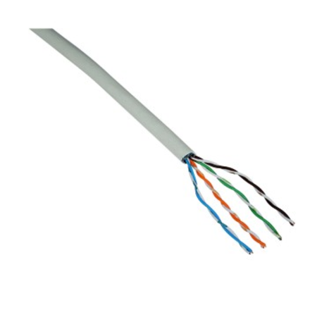 CABLE IN COPPER - 4 PAIRS TWISTED - LSZH CABLE SHEATH - CATEGORY 6 - UTP 24 AWG - LENGHT 305m