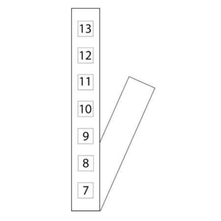 ALIGNMENT ADHESIVE STRIP - RACK CABINETS